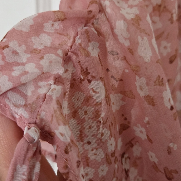 Sweet Storm Pink Floral Mini Dress Size Large - Picture 4 of 11